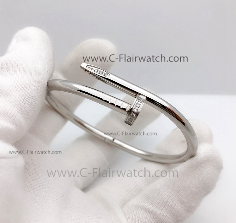 Copy Cartier Juste Un Clou Nail Bracelet with diamond